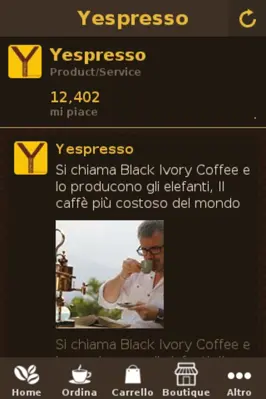 Yespresso android App screenshot 0